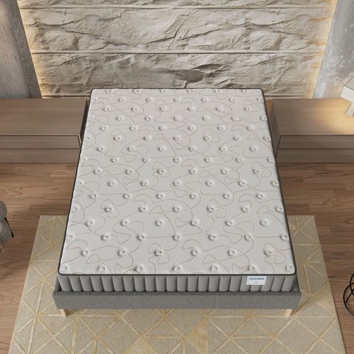 Ensemble 140x200 cm, sommier + matelas mousse, ép.22cm à mémoire de forme