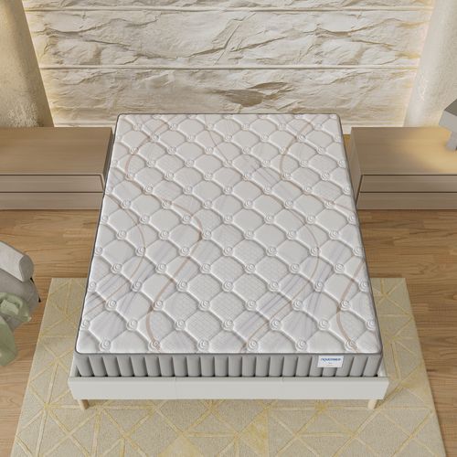 Ensemble 140x200cm, sommier + matelas mousse, ép.22cm, accueil latex