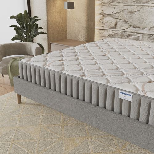 Ensemble 140x200cm, sommier + matelas mousse, Ép.16cm, accueil latex