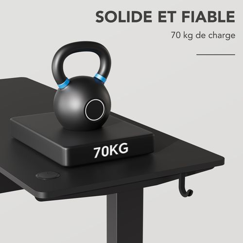Bureau Assis Debout 60 X 140 Cm, Fonction Mémoire Et Anti-collision,bureau Réglable 70-117cm