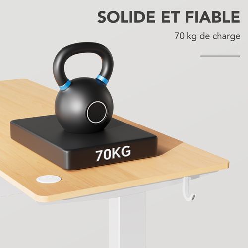 Bureau Assis Debout 60 X 140 Cm, Fonction Mémoire Et Anti-collision,bureau Réglable 70-117cm