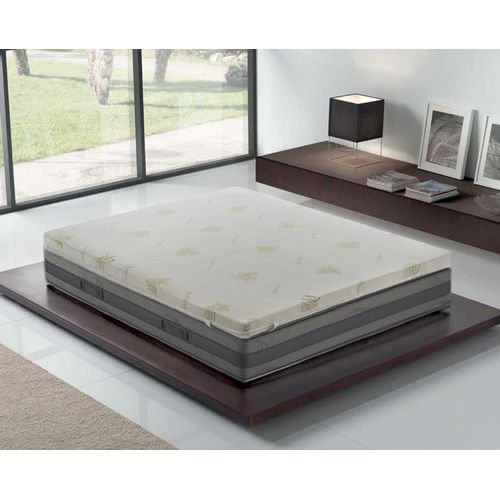 Surmatelas Mousse Mémoire De Forme De 5 Cm 180x200 - Revêtement Amovible En Aloe Vera