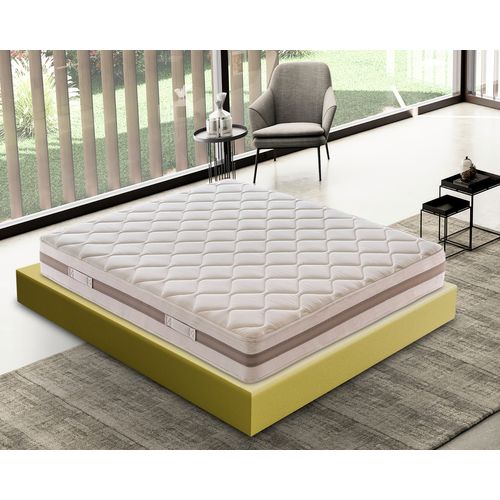 Matelas Mousse 120x200 Cm - Réversible - Modèle Sofia - Epaisseur 18 Cm