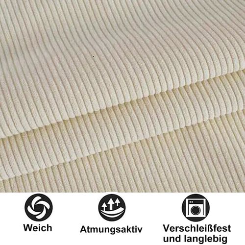 Lit Convertible 90*200 Cm, Multifonction, 2 Tiroirs, Sommier à Lattes, Velours Beige