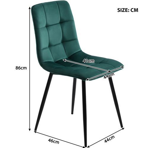 Ensemble Repas Mdf Métal 100 Cm Table Ronde Avec 4 Chaises ,vert