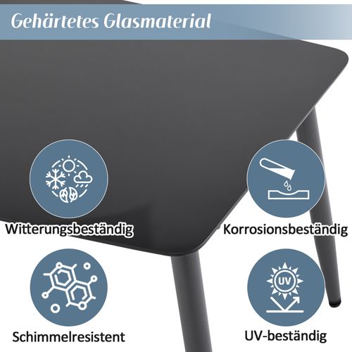 Salon De Jardin Corde Métal 4 Pièces 2 Fauteuils, Canapé 2 Places, Table, Coussins , Gris