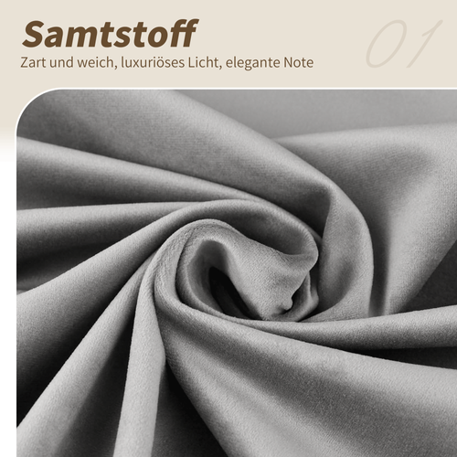 Lit Plateforme 180 X 200 Cm En Velours Avec Rangement, Éclairage LED, Gris