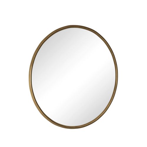 Miroir Rond 80cm, Cadre Métallique, Miroir De Salle De Bain, Pour Entrée, Chambre, Salon