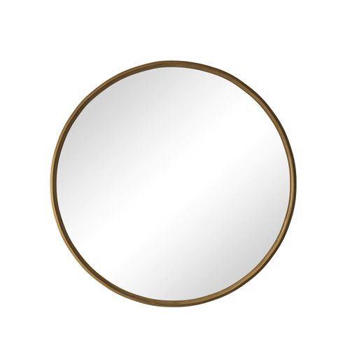 Miroir Rond 80cm, Cadre Métallique, Miroir De Salle De Bain, Pour Entrée, Chambre, Salon