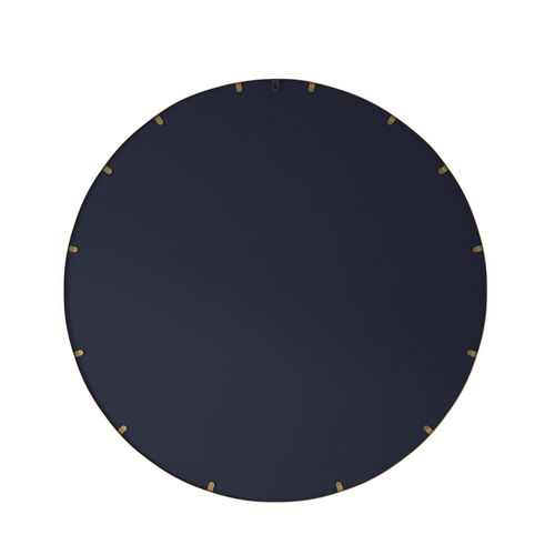 Miroir Rond 80cm, Cadre Métallique, Miroir De Salle De Bain, Pour Entrée, Chambre, Salon