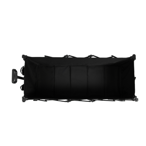 Chariot Pliable, Capacité 220lbs, Avec Roues Tout Terrain, Noir, Pour Jardin Et Plage