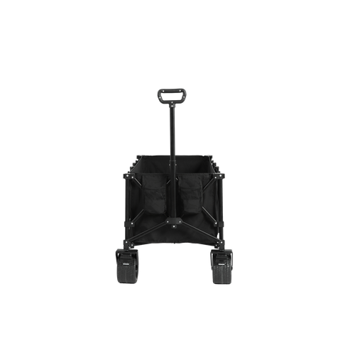 Chariot Pliable, Capacité 220lbs, Avec Roues Tout Terrain, Noir, Pour Jardin Et Plage