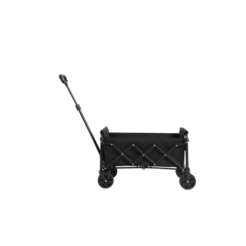 Chariot Pliable Léger, Avec Roues, Pour Courses Et Camping, Capacité Grande, Noir