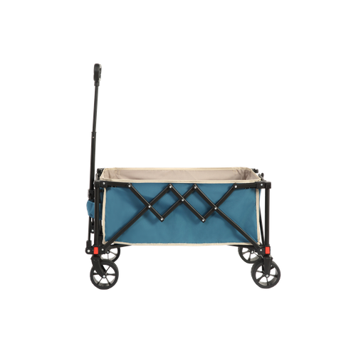 Chariot Pliable Tout Terrain, Avec Roues, Robuste, Bleu, Pour Camping Et Jardin
