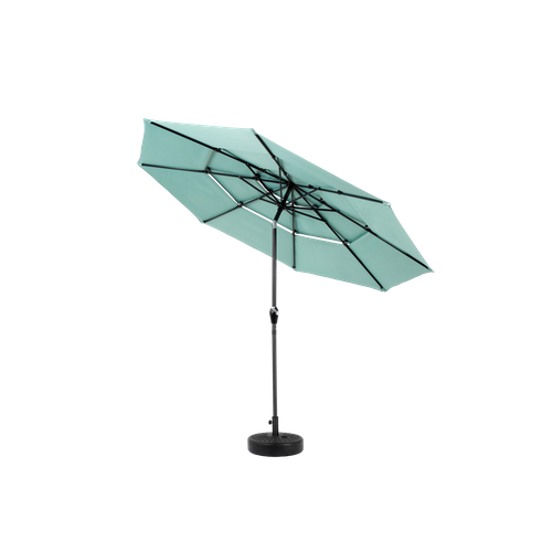 Parasol Double Face Rectangulaire 4,5 m Avec Manivelle Pour Extérieur ,vert Clair