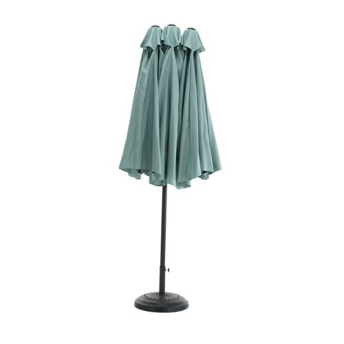 Parasol Double Face Rectangulaire 4,5 m Avec Manivelle Pour Extérieur ,vert Clair