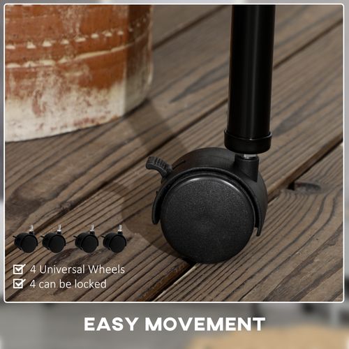 Porte-vêtements En Métal Robuste 150x60x170cm, Montage Facile Pour Rangement Optimal