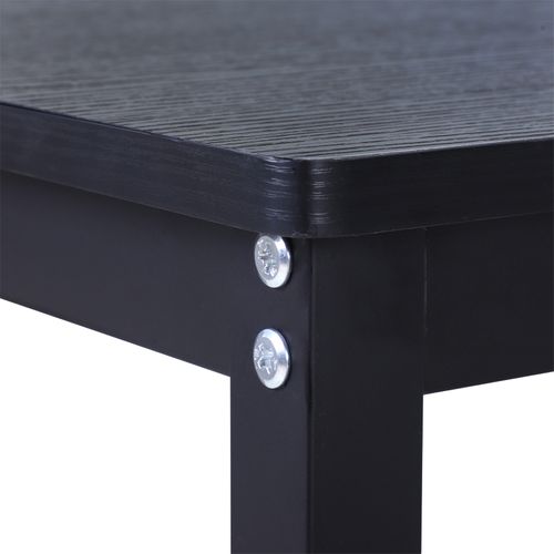 Bureau D'angle Ajustable En Hauteur Métal Noir 168 X 120 X 75 Cm Pour Bureau à Domicile