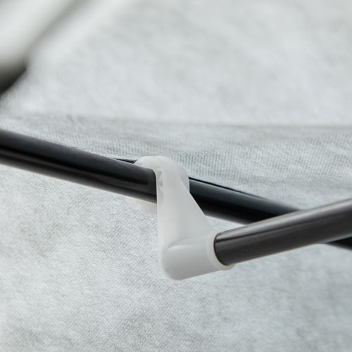 Armoire En Tissu, Non Tissé, 6 Compartiments, Pliable, Gris, 103x43x162,5 Cm