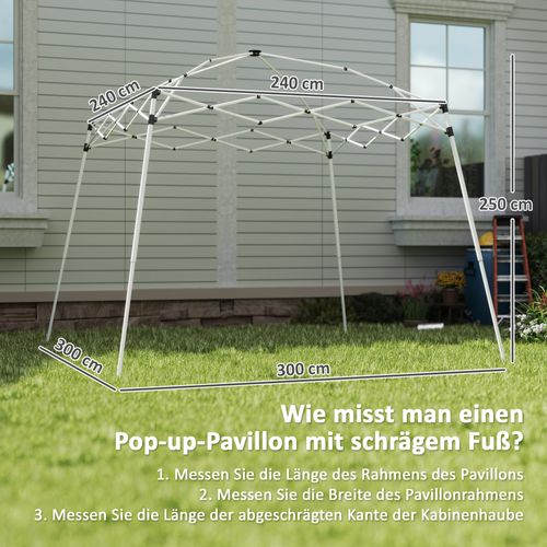 Toit De Remplacement Pour Pavillon 3x3m, Imperméable, Robuste, Pour Tente, ,gris Clair