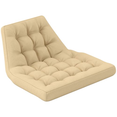 Coussin De Siège à Dossier 120×100cm Rembourrage 8cm Imperméable Pour Fauteuil Suspendu, Beige
