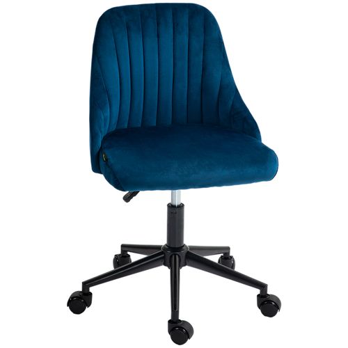 Chaise De Bureau Pivotante Ergonomique, Design Réglable, Confortable, Bleue