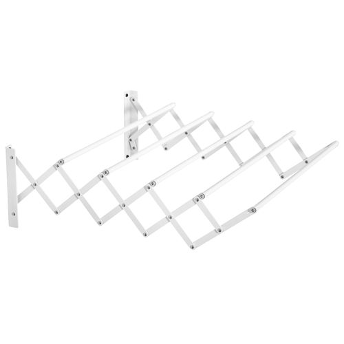 Sechoir à Linge Pliable En Métal, 57,5 Cm, Pour Intérieur Et Extérieur, Blanc