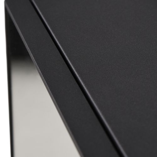 Armoire Miroir Moderne Murale 3 Niveaux De Rangement 40x15x60 Cm, Noir