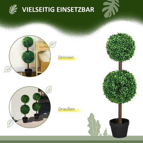 Plantes Artificielles, Buis En Plastique, 90 Cm,résistant Aux Uv,décoration Intérieure Et Extérieure