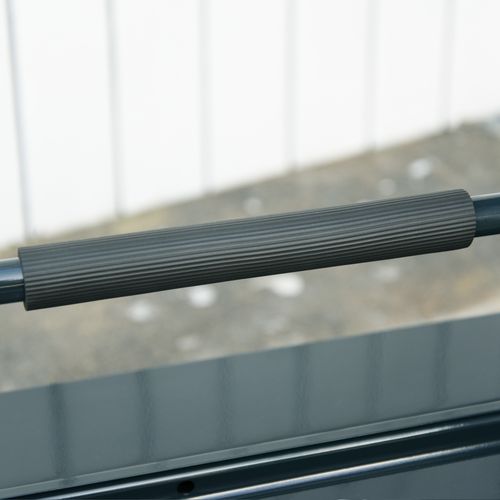 Boîte à Outils En Acier Avec 5 Compartiments, 57x21x41cm Pour Bricolage Et Réparations, Vert Foncé