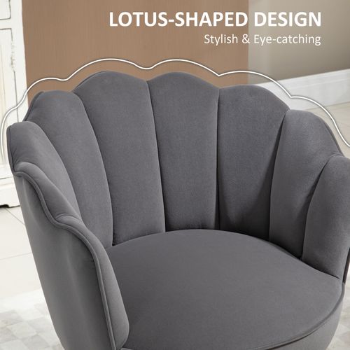 Chaise Salle à Manger Polyester Et Bois 1 PC Dossier Rembourré, Gris Foncé