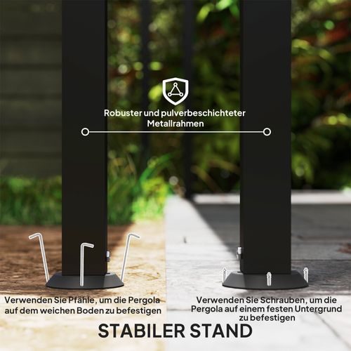 Pergola De Jardin En Aluminium, Abri Imperméable, Protection Solaire, Crème