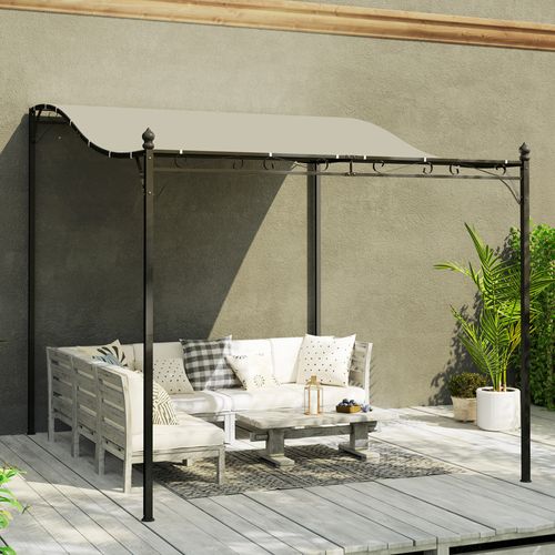 Pergola De Jardin En Aluminium, Abri Imperméable, Protection Solaire, Crème