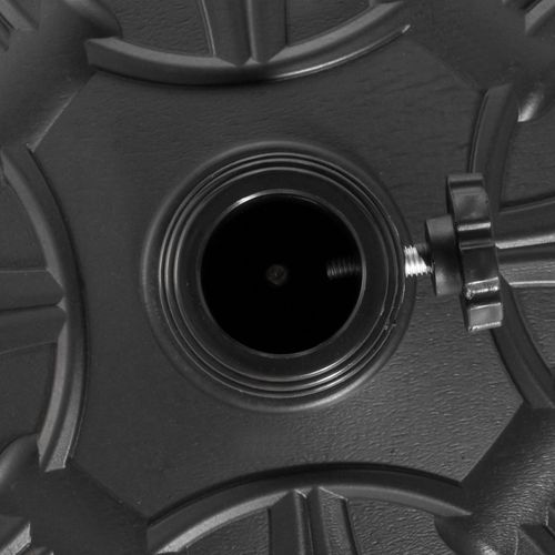 Support Parasol Ø48x34 Cm En Plastique Et Ciment, Pour Ø35/38/48 Mm, Antique Noir