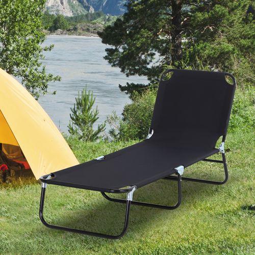 Chaise Longue Réglable En Acier, Pour Jardin, Balcon Et Camping, 188 X 56 X 28 Cm