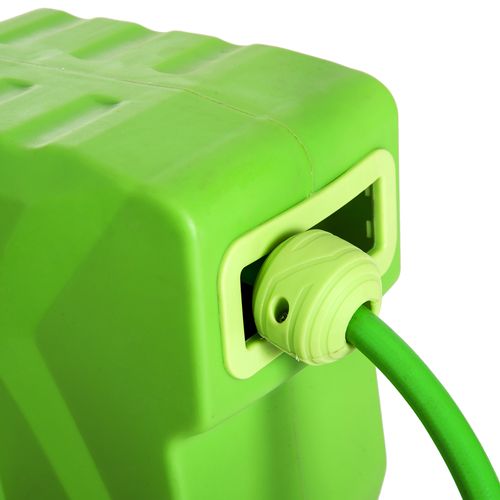 Enrouleur à Tuyau Automatique 15m Pour Air Comprimé Et Jardin, Vert