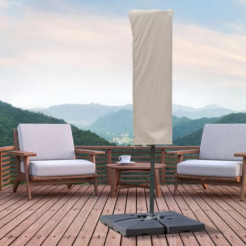 Housse De Parasol Résistante Aux Intempéries, Fermeture à Corde, 63x164 Cm, Kaki