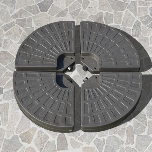 Support Parasol Hdpe 100×100×10,5 cm Remplissable 25 kg Sable Ou 17 kg Eau ,café