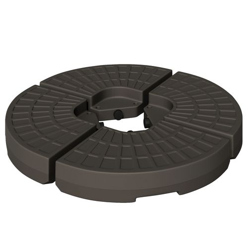 Support Parasol Hdpe 100×100×10,5 cm Remplissable 25 kg Sable Ou 17 kg Eau ,café