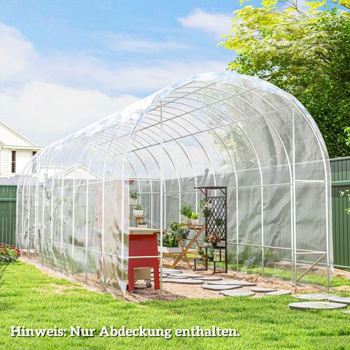 Film plastique transparent pour serre, protection imperméable des