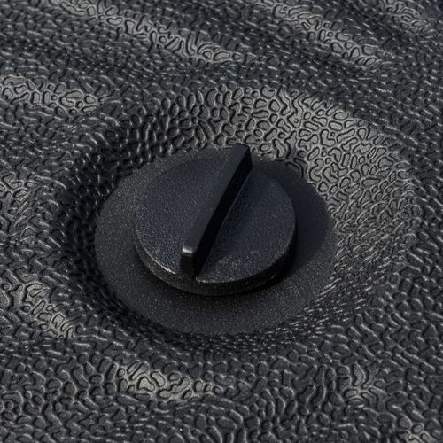 Pied Parasol 22 Kg En Ciment Ø51x12 Cm, Pour Ø38/48 Mm, Résistant Aux Intempéries, Noir