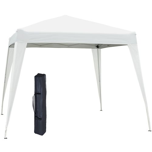 Pavillon 2,4x2,4m, Pliable, Avec Protection Uv, Inclut Une Sacoche Pour Jardin, ,blanc