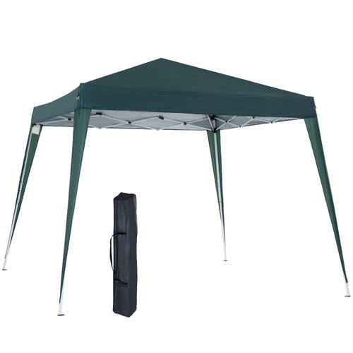 Pavillon 2,4x2,4m, Pliable, Avec Protection Uv, Sacoche Incluse Pour Jardin Et Balcon, ,vert