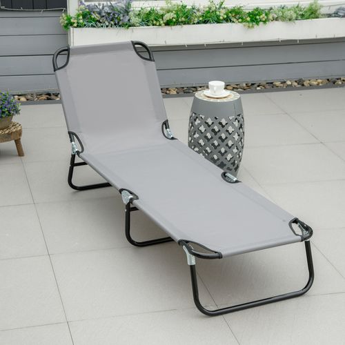 Chaise Longue Jardin En Acier Réglable, Pour Balcon, 188 X 56 X 28 Cm