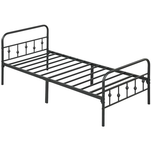 Cadre De Lit Pliable En Métal, 82,5 Cm De Haut, Pour Chambre Ou Chambre D'ami 200x90 cm