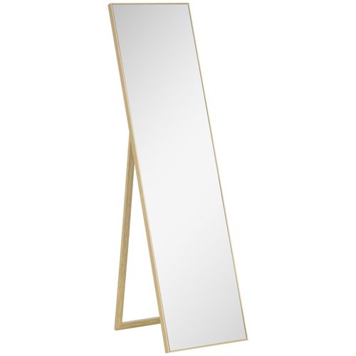 Miroir Debout En Bois Naturel Miroir Corps Entier Miroir De Maquillage,  40 X 35 X 147 Cm