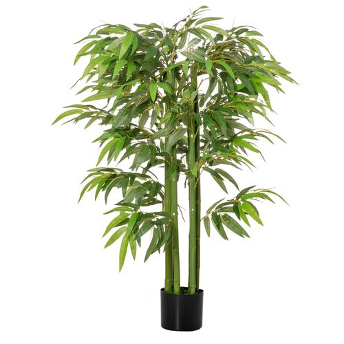 Plante Artificielle Bambou 140 Cm Plastique 780 Feuilles Pour Décoration Moderne