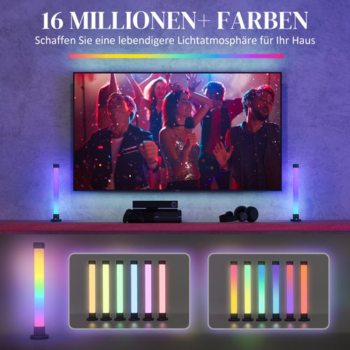 2 Lampes De Table LED Intelligentes Avec Télécommande App, Minuterie Et Mode Musique