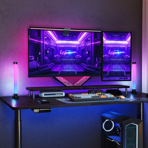 2 Lampes De Table LED Intelligentes Avec Télécommande App, Minuterie Et Mode Musique