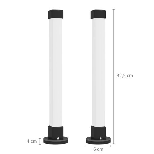 2 Lampes De Table LED Intelligentes Avec Télécommande App, Minuterie Et Mode Musique